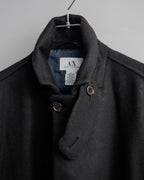 "ARMANI EXCHANGE" Sloth latch design stand color mid-length coat