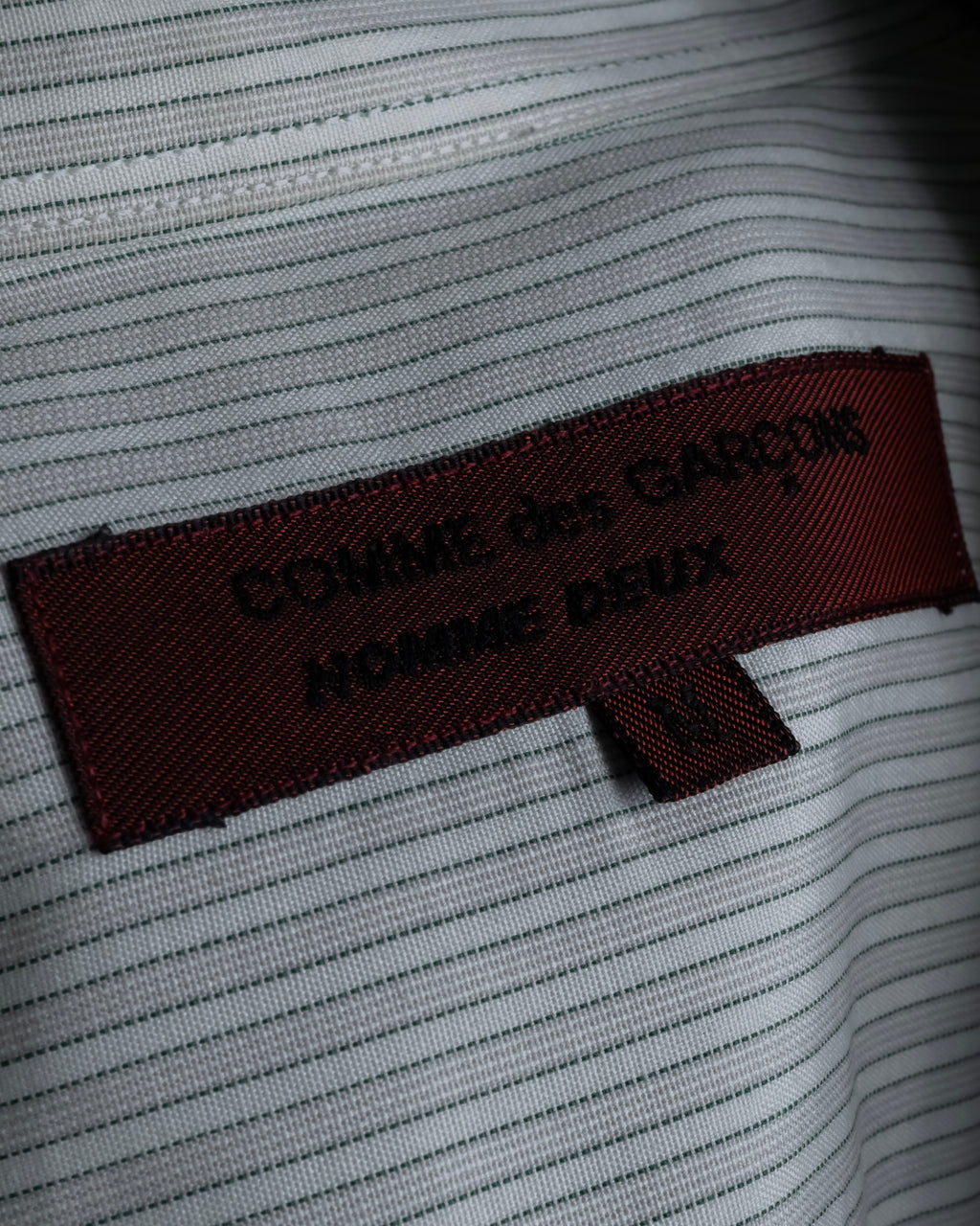 "COMME des GARCONS HOMME" Beautiful pinstripe button-down shirt
