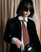 "GUCCI" Velvet shaped shawl collar tailored jacket