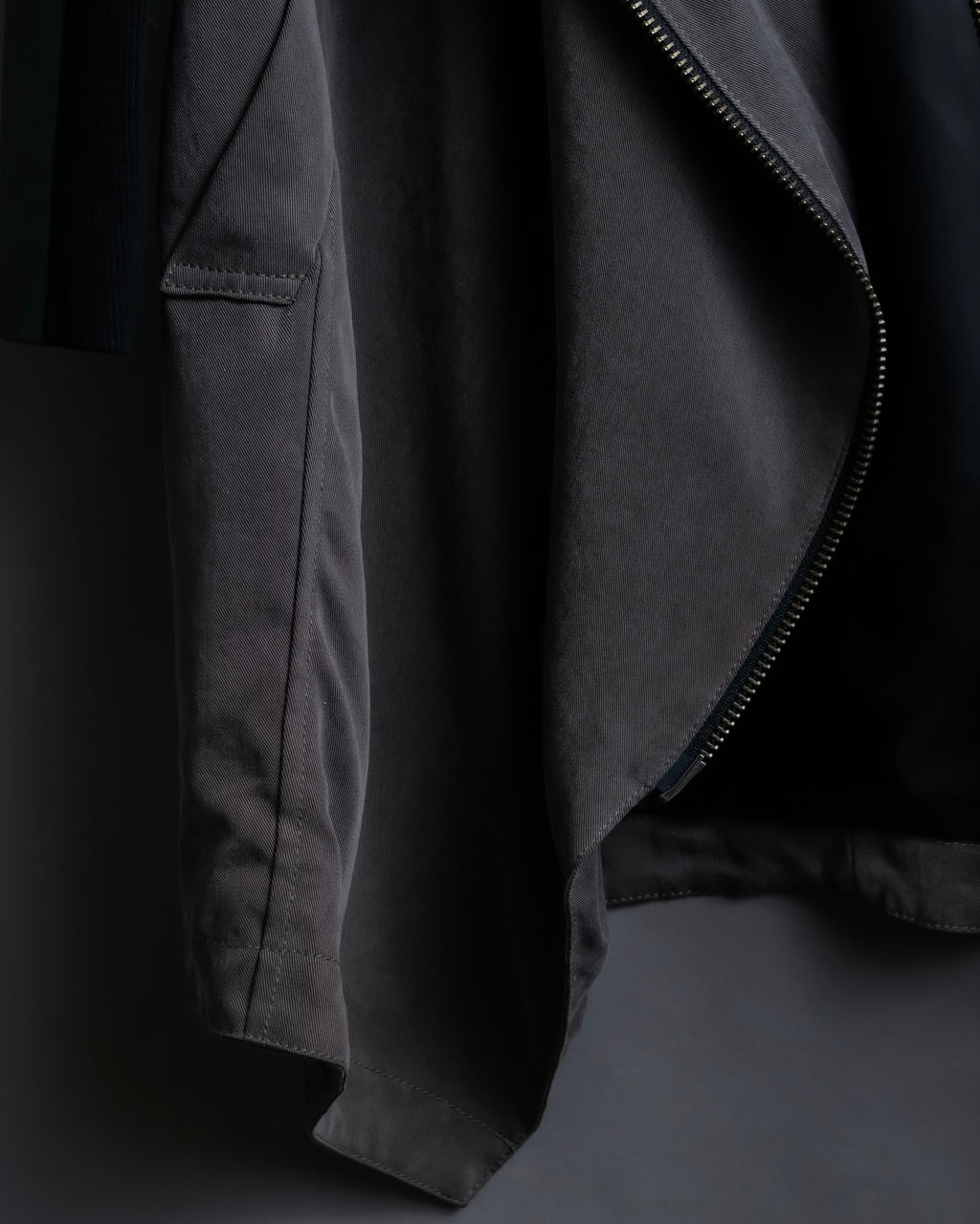 “DOUBLE STANDARD CLOTHING” Designed sleeve hooded middle coat