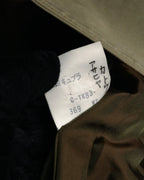 “Yves Saint Laurent” 80’s-90’s Corduroy collar belted trench coat