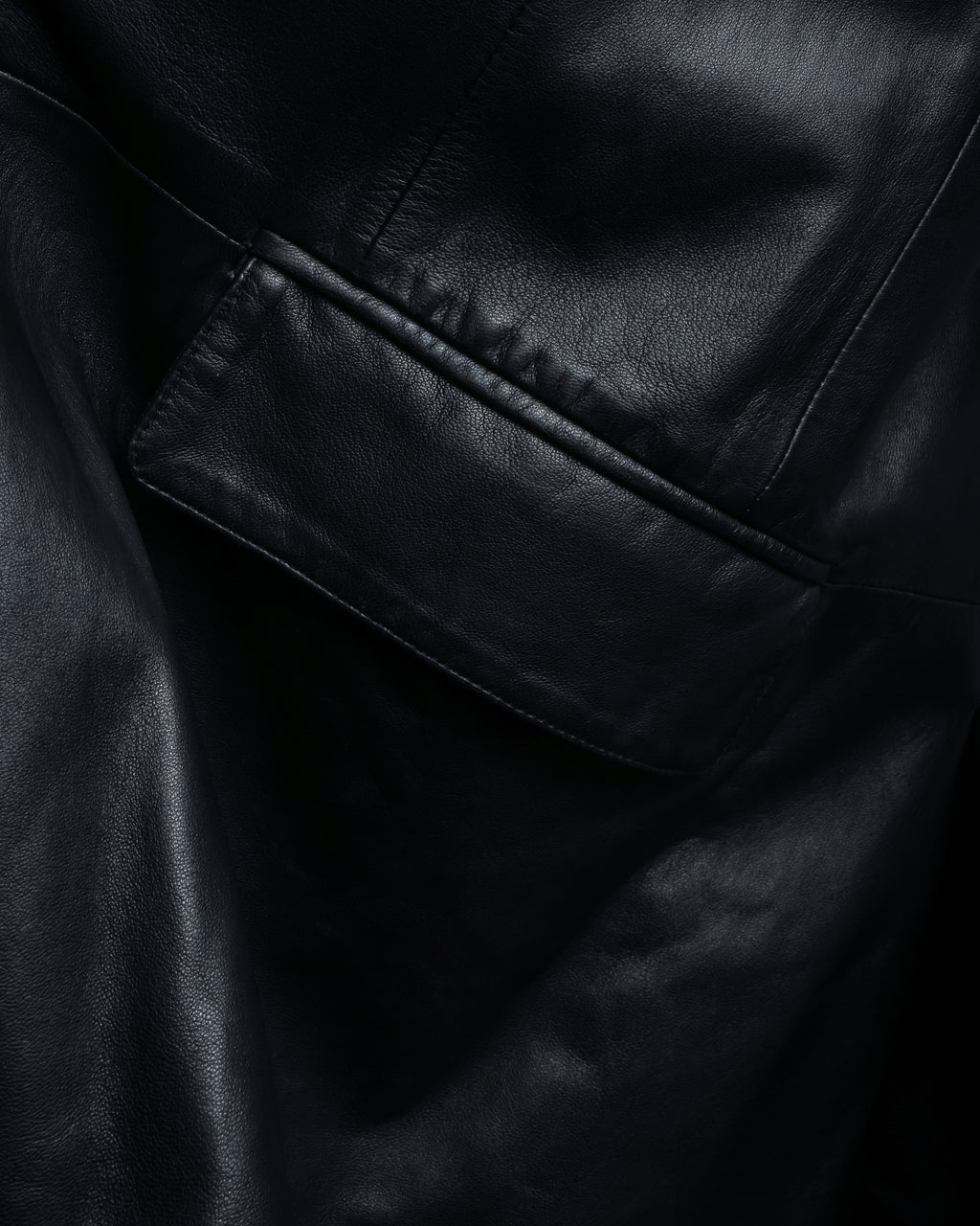"Salvatore Ferragamo" Straight silhouette leather tailored jacket