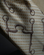 "HERMES" Carré 45 Gavroche MORS DE SELLE scarf