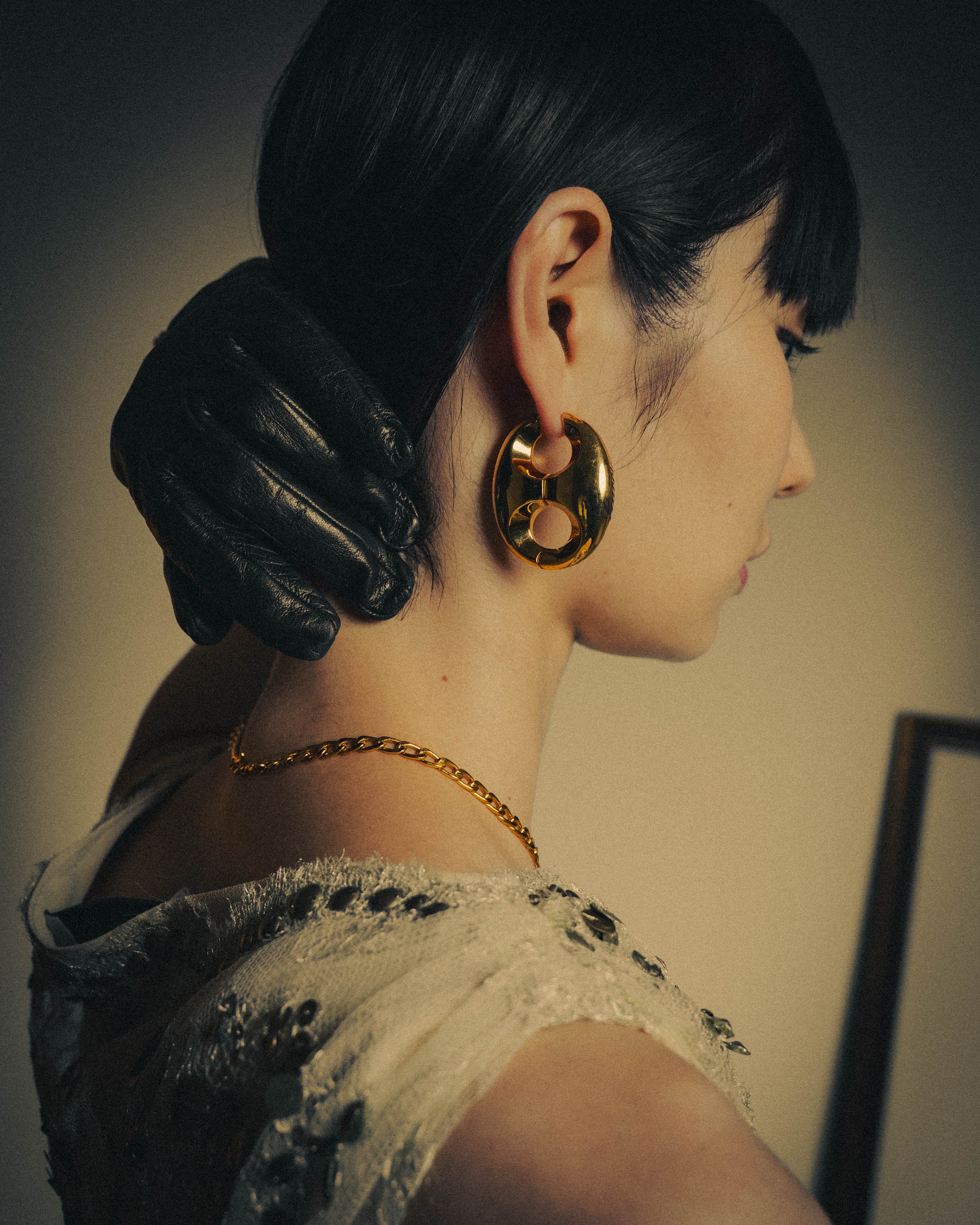 –SPECIAL– "GUCCI" Sculptural marina chain pierce