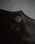 “Yves Saint Laurent” 80’s-90’s Cassandre embossed shoulder bag