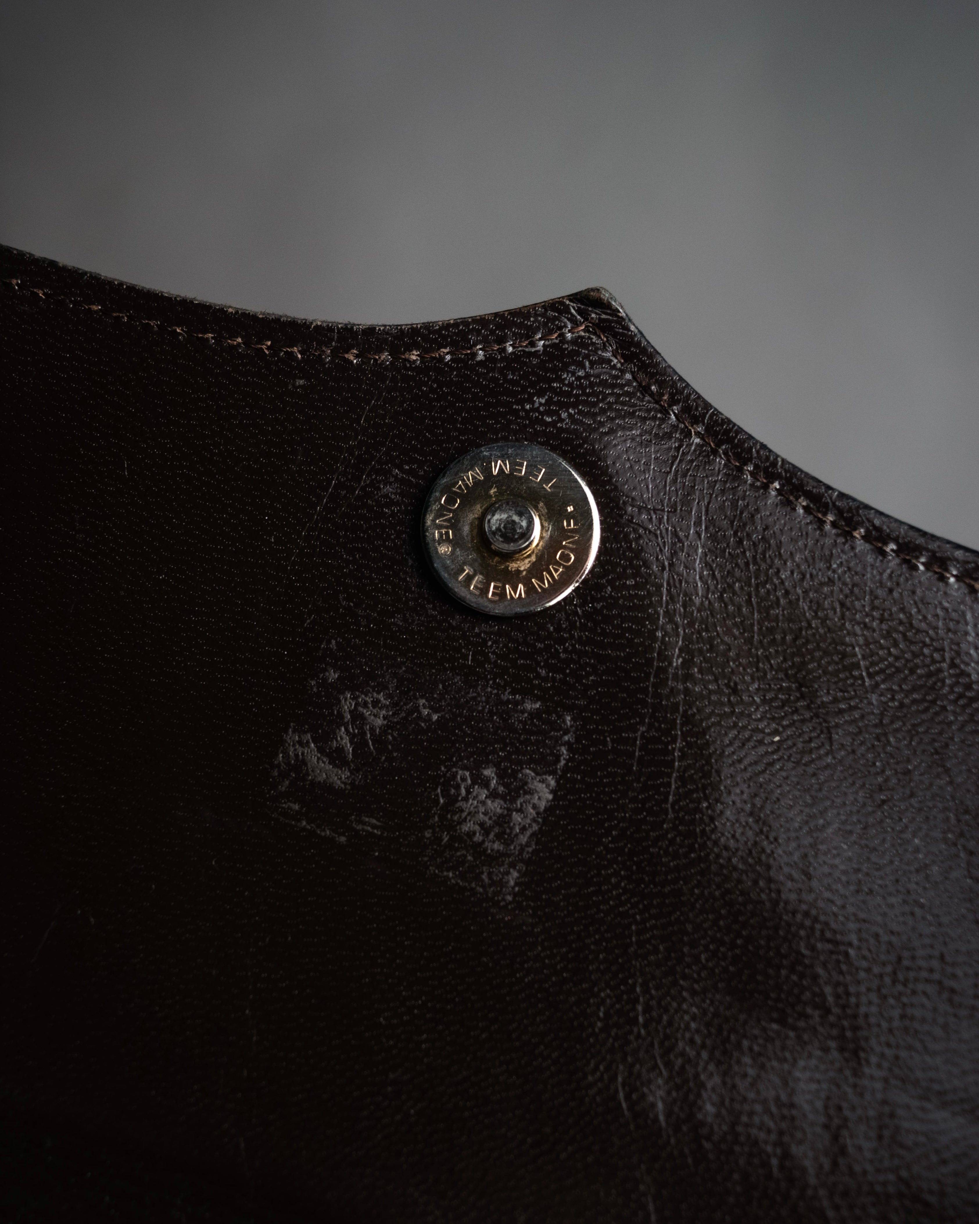 “Yves Saint Laurent” 80’s-90’s Cassandre embossed shoulder bag