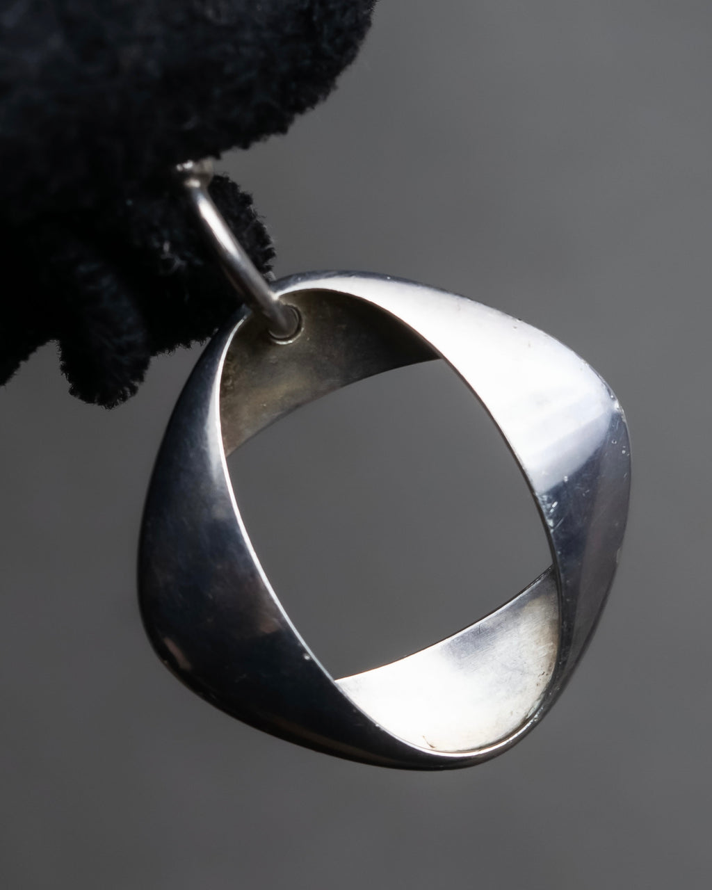 "GEORG JENSEN" Henning Koppel design sculptural silver earring