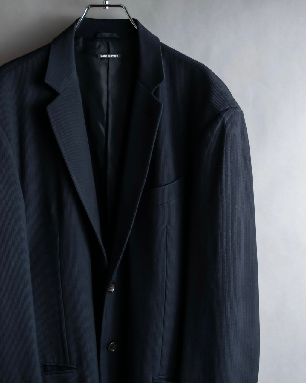 "GIORGIO ARMANI" Beautiful drape navy wool set up