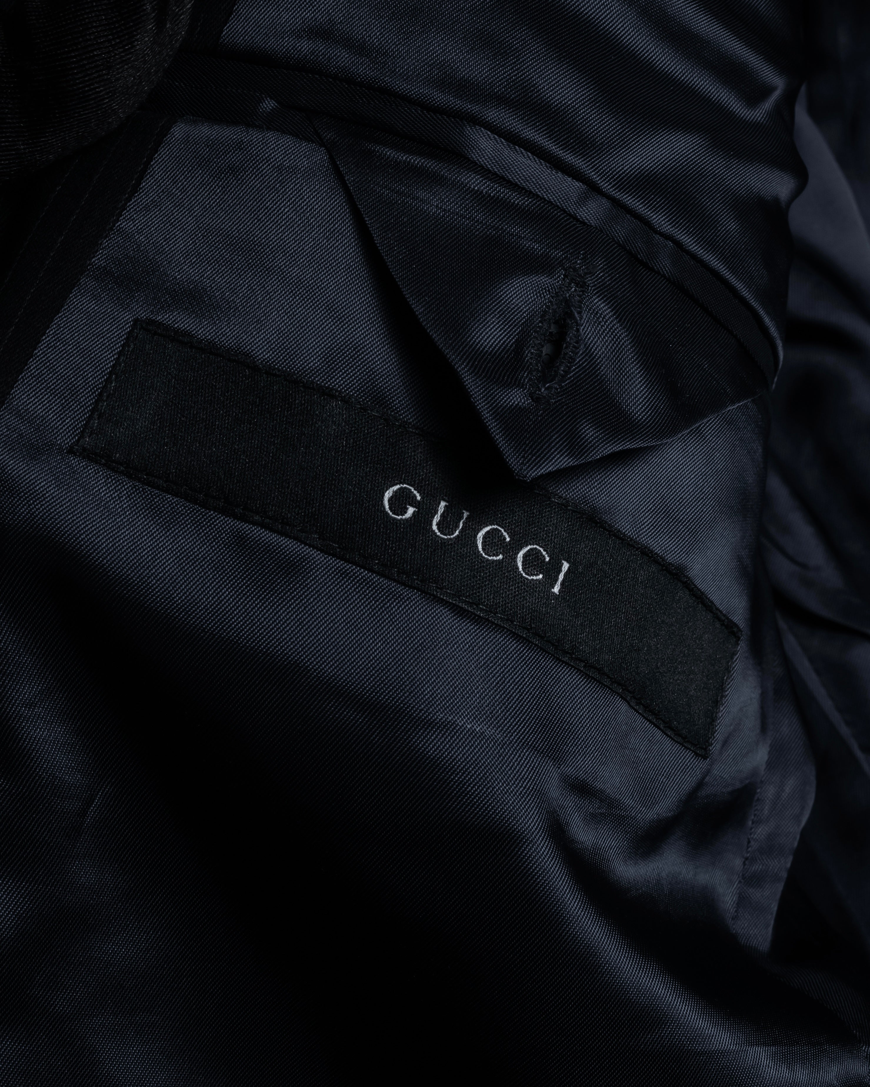 "GUCCI" 90's Elegant suiting pinstripe set up