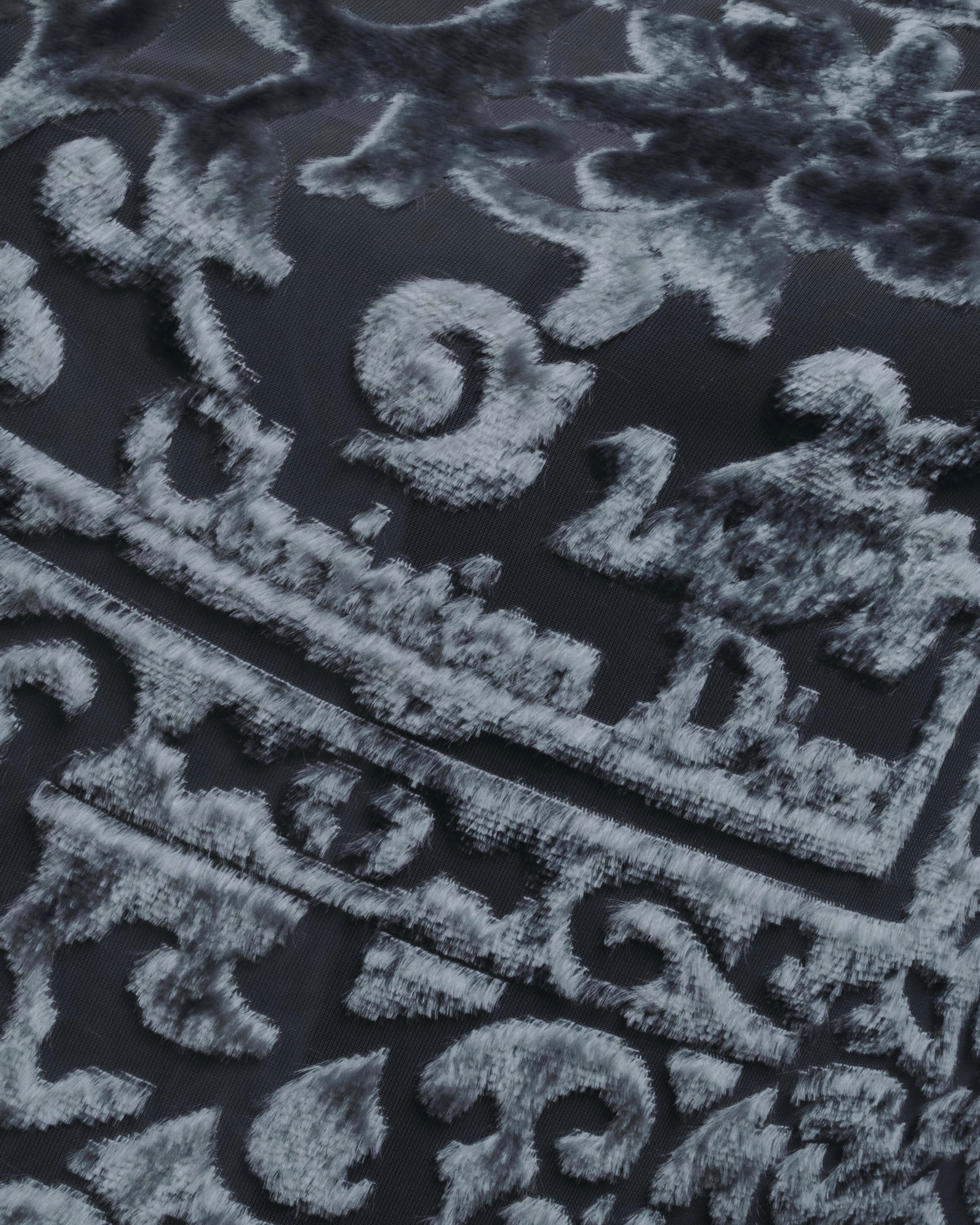 "Christian Dior" 80’s-90’s Burnout velvet arabesque logo stole