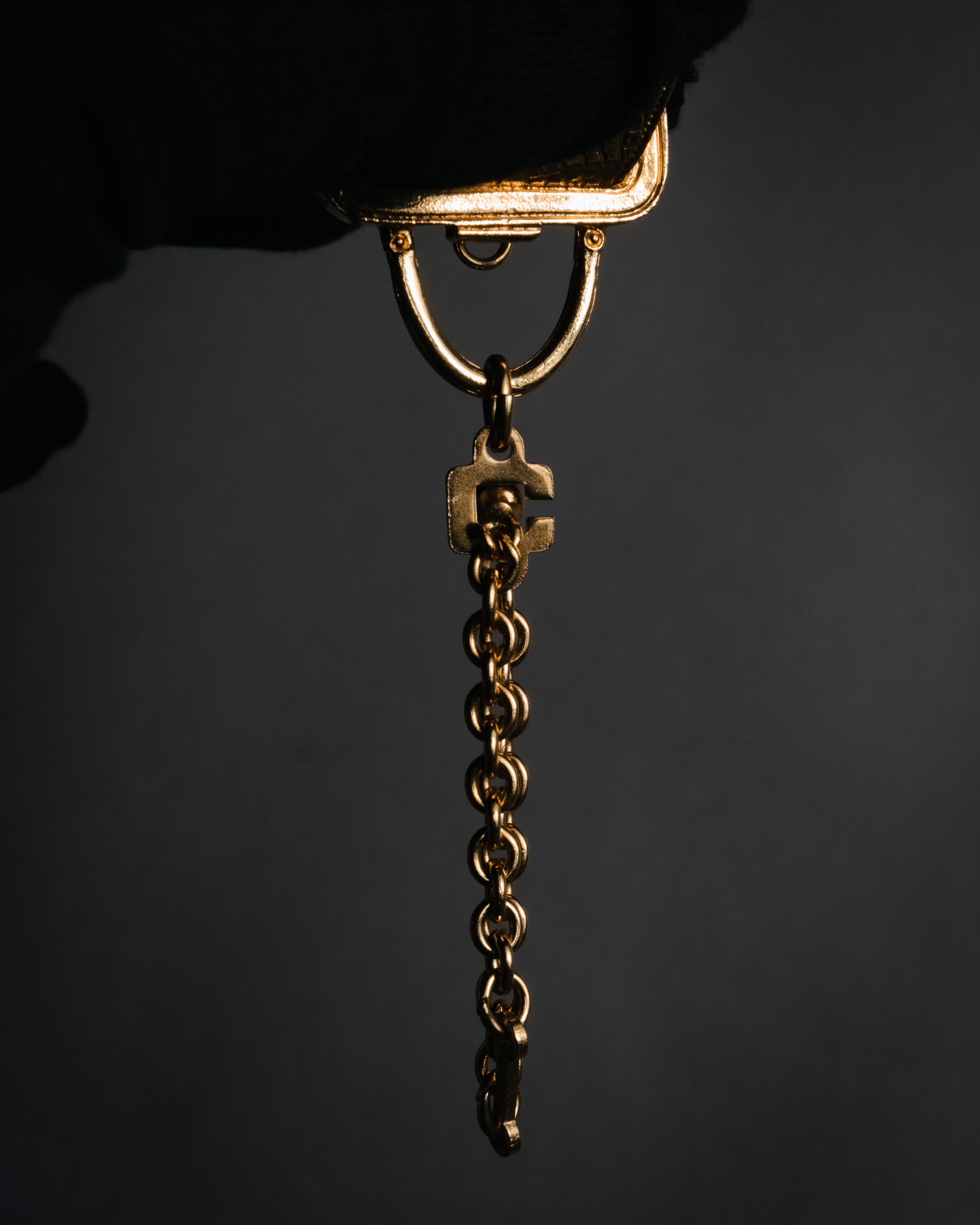 "Christian Dior" 80’s-90’s Miniature handbag motif gold charm