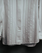 -SPECIAL- “CHANEL” 08 Cruise Collection Sheer cotton stand collar shirt