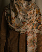 –SPECIAL– "Christian Dior"
00’s historic collage-print silk chiffon large stole