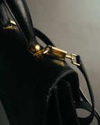 “Salvatore Ferragamo” 90’s-00’s Gancini leather top handle shoulder bag