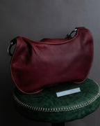 "SEQUOIA" Bordeaux color suede one-handle bag