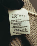 "Alexander McQueen" 00's-10's Metallic floral sleeveless knit dress