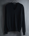 "Dolce & Gabbana" Minimal v-neck fine knit sweater