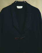 “Salvatore Ferragamo” 80’s-90’s Gancini buckle virgin wool knit jacket