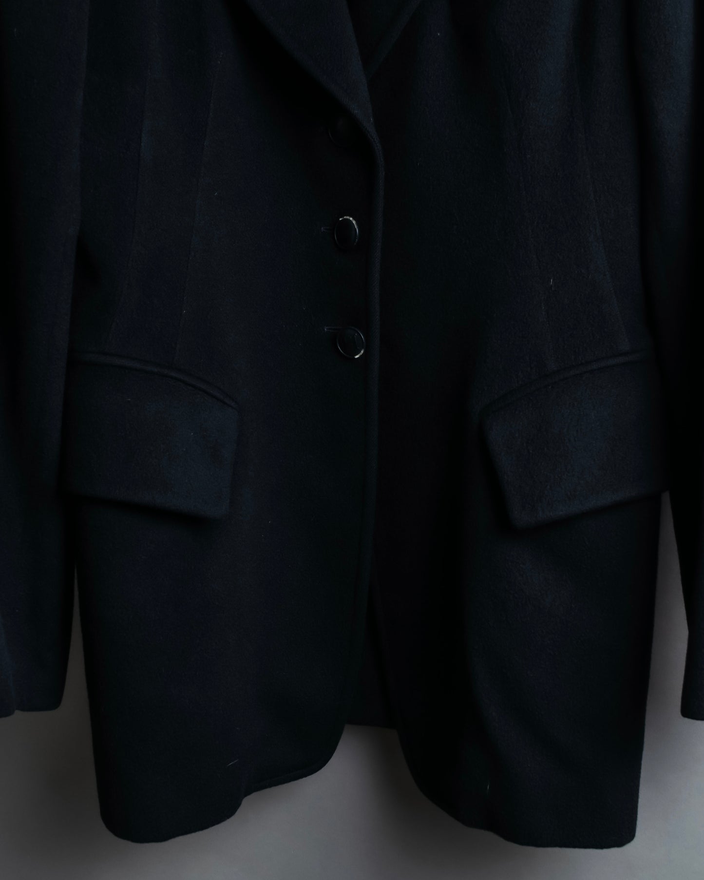 "HERMES" 100% cashmere shaped tailored jacket