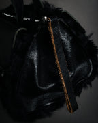 "MARNI" 2011 winter edition shearling fur shoulder bag