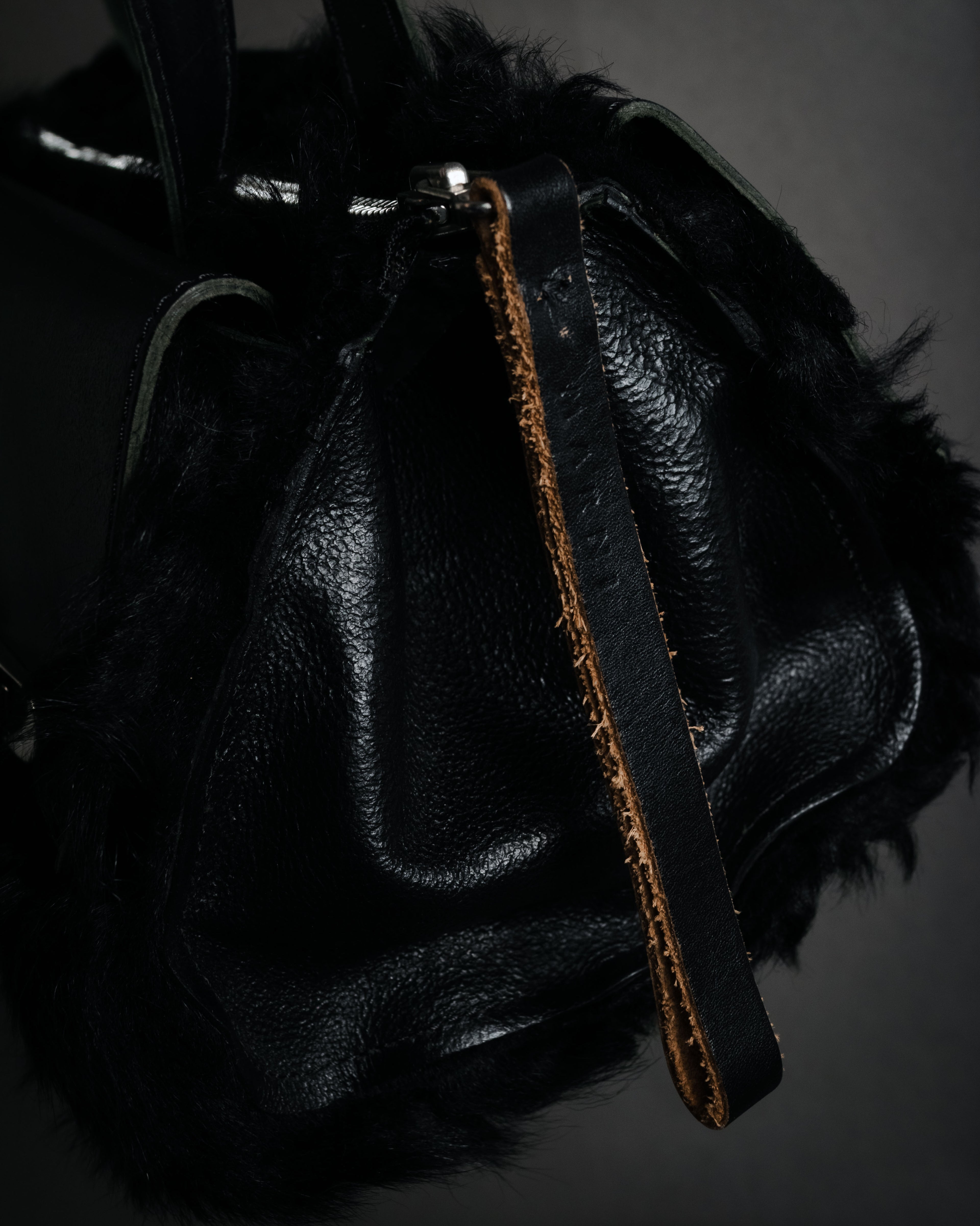 "MARNI" 2011 winter edition shearling fur shoulder bag