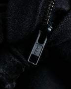 "HELMUT LANG" Short length wool riders jacket