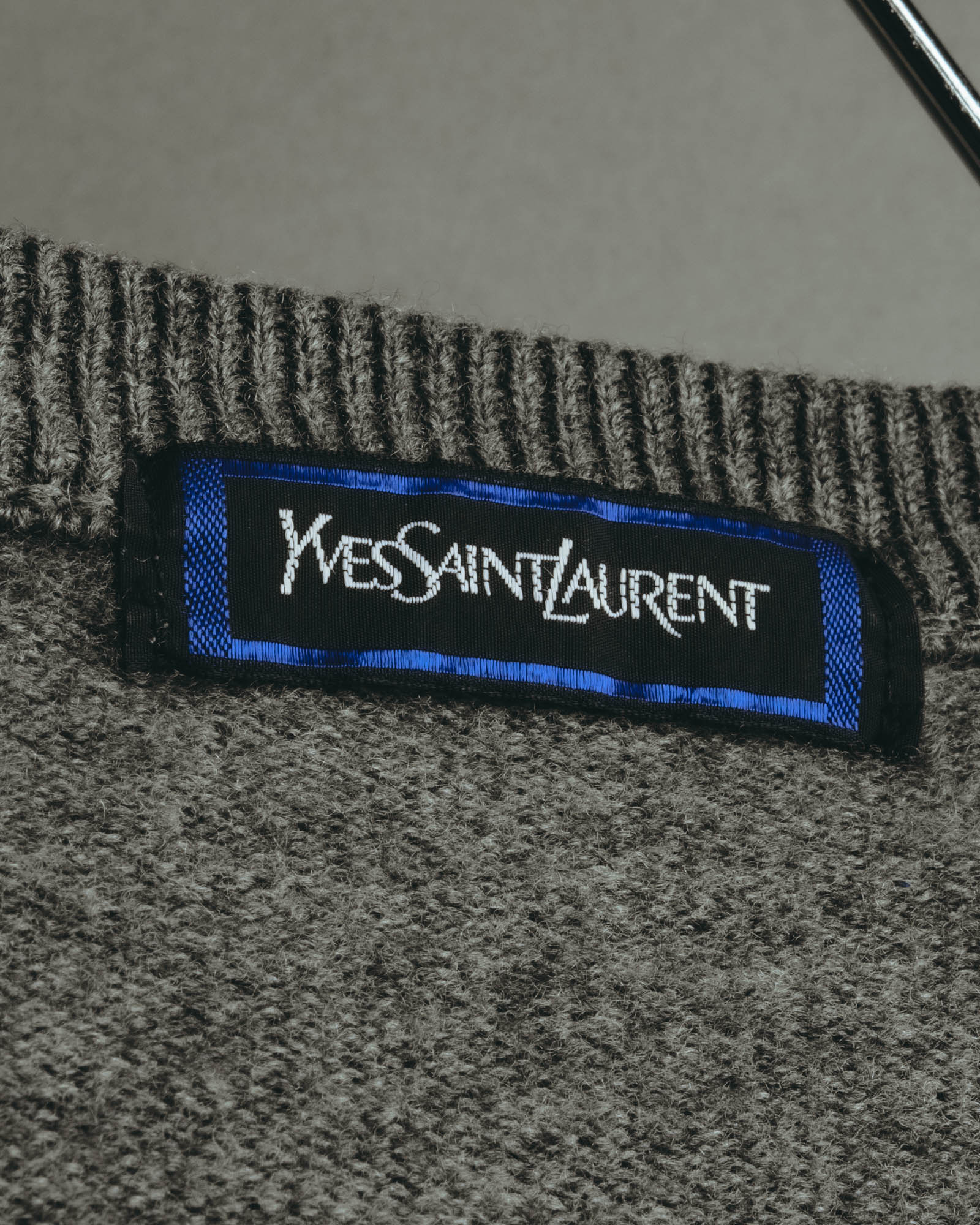 "Yves Saint Laurent" 80's-90's Relaxed wool v neck cardigan