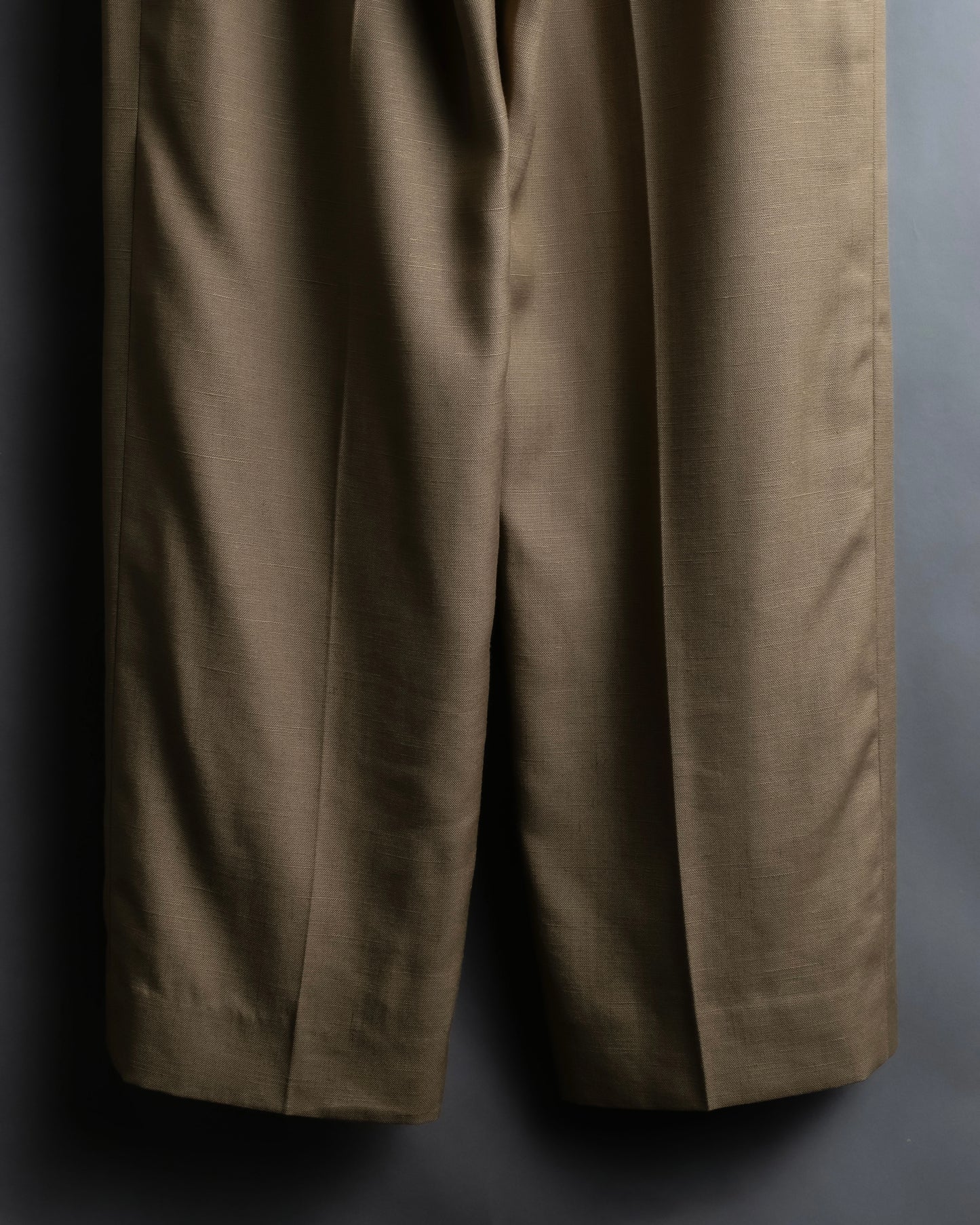 "Christian Dior" Center press wide tapered slacks