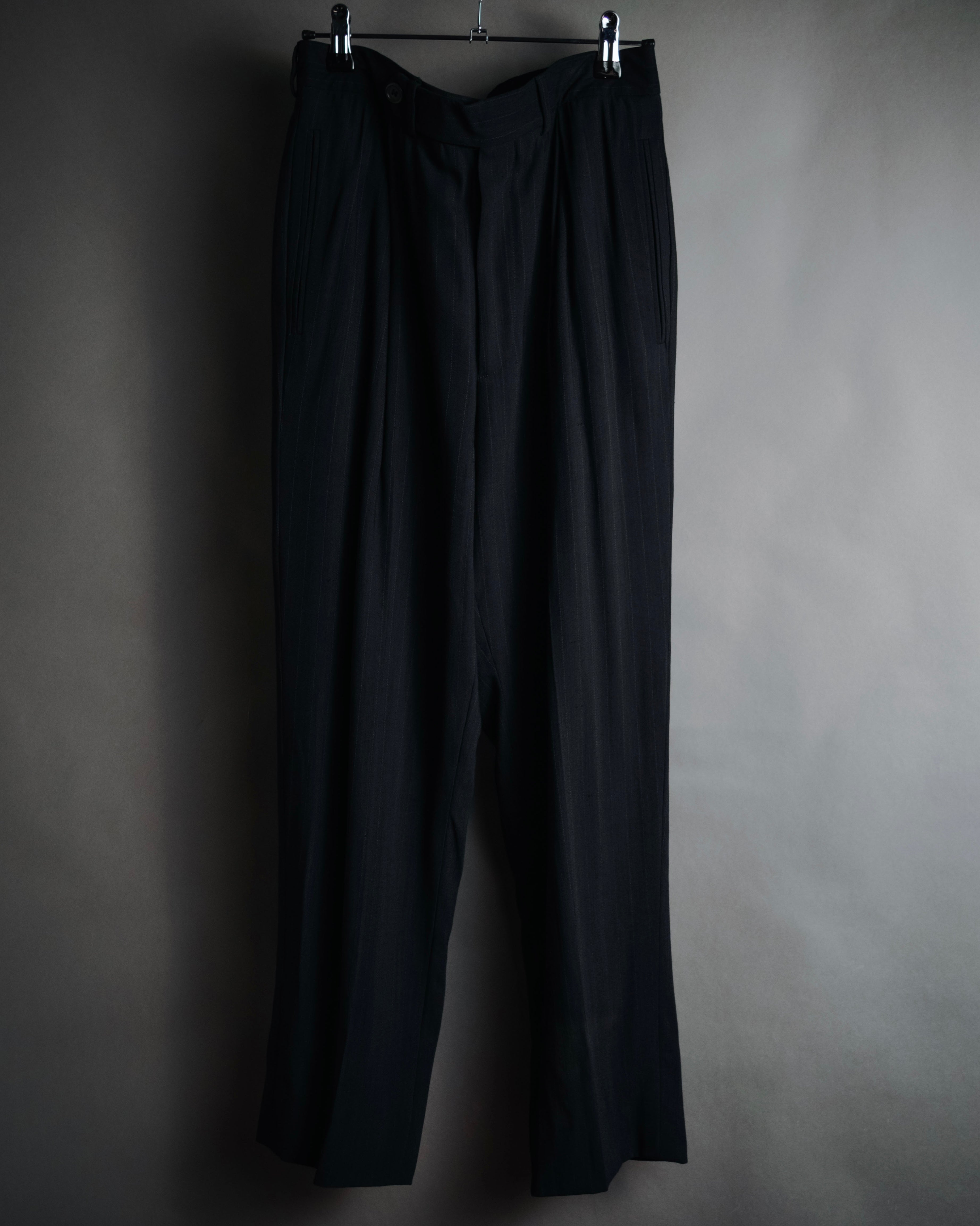 "GIORGIO ARMANI" 90’s pinstripe soft-tailored suit set