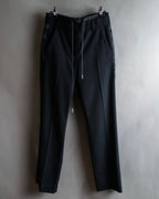 "sacai" Satin line design tapered slacks