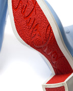 Christian Louboutin/ 70 High Heel PVC Rain Boots Sky Blue