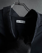 “BALENCIAGA” Button-down collar relaxed shirt