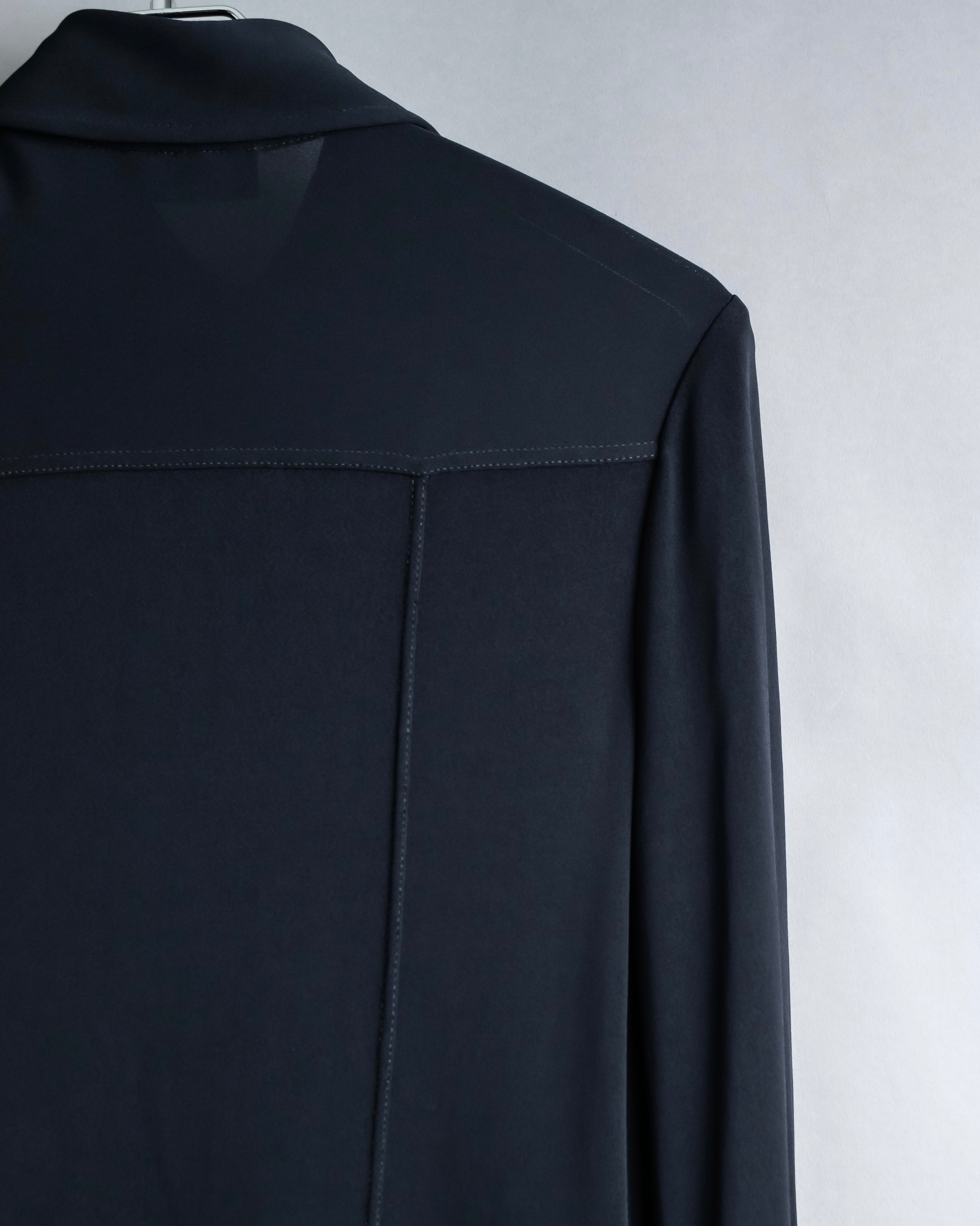 "GUCCI" Drawstring design pintuck long shirt