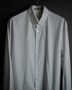 –SPECIAL– "BALENCIAGA" 2005-06’s Round collar chin tab paneled dress shirt