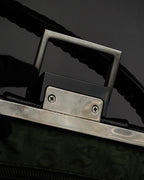 "Salvatore Ferragamo" Draping design lace-up detail leather bag