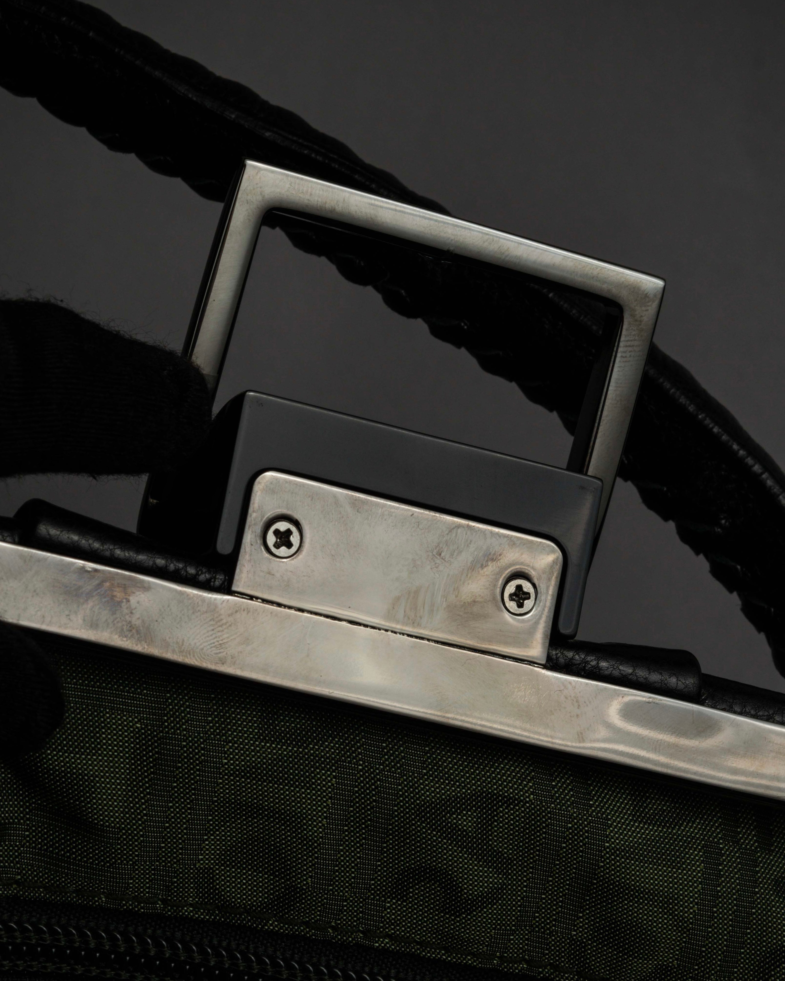 "Salvatore Ferragamo" Draping design lace-up detail leather bag