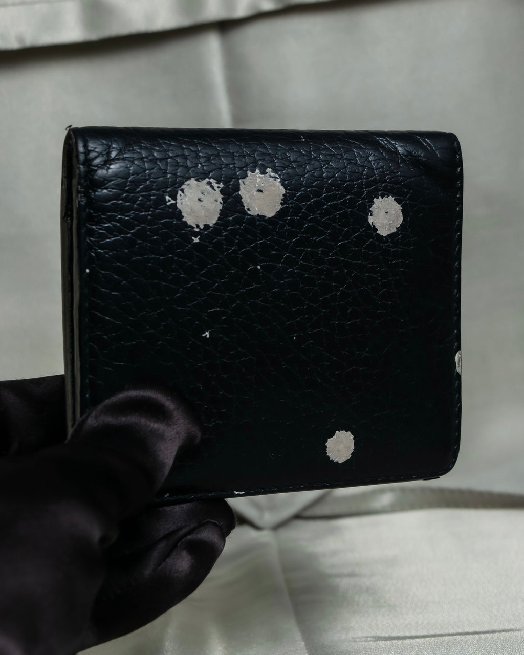 "Maison Margiela" 2020ss Splash Paint Leather Wallet