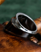 "HERMES" Maron Equus series silver ring