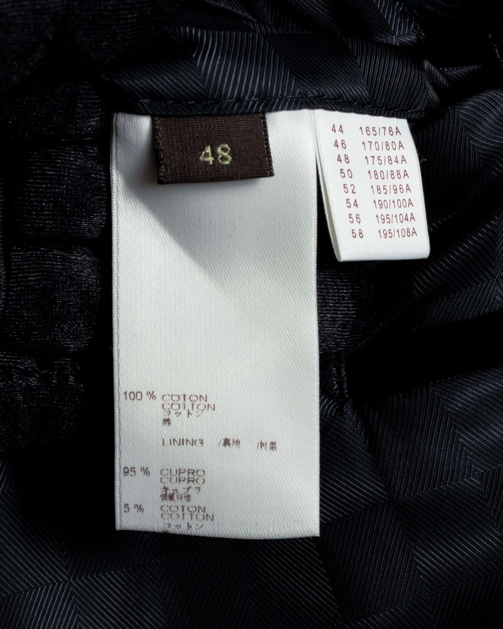 "LOUIS VUITTON" Geometric pattern velvet tailored jacket