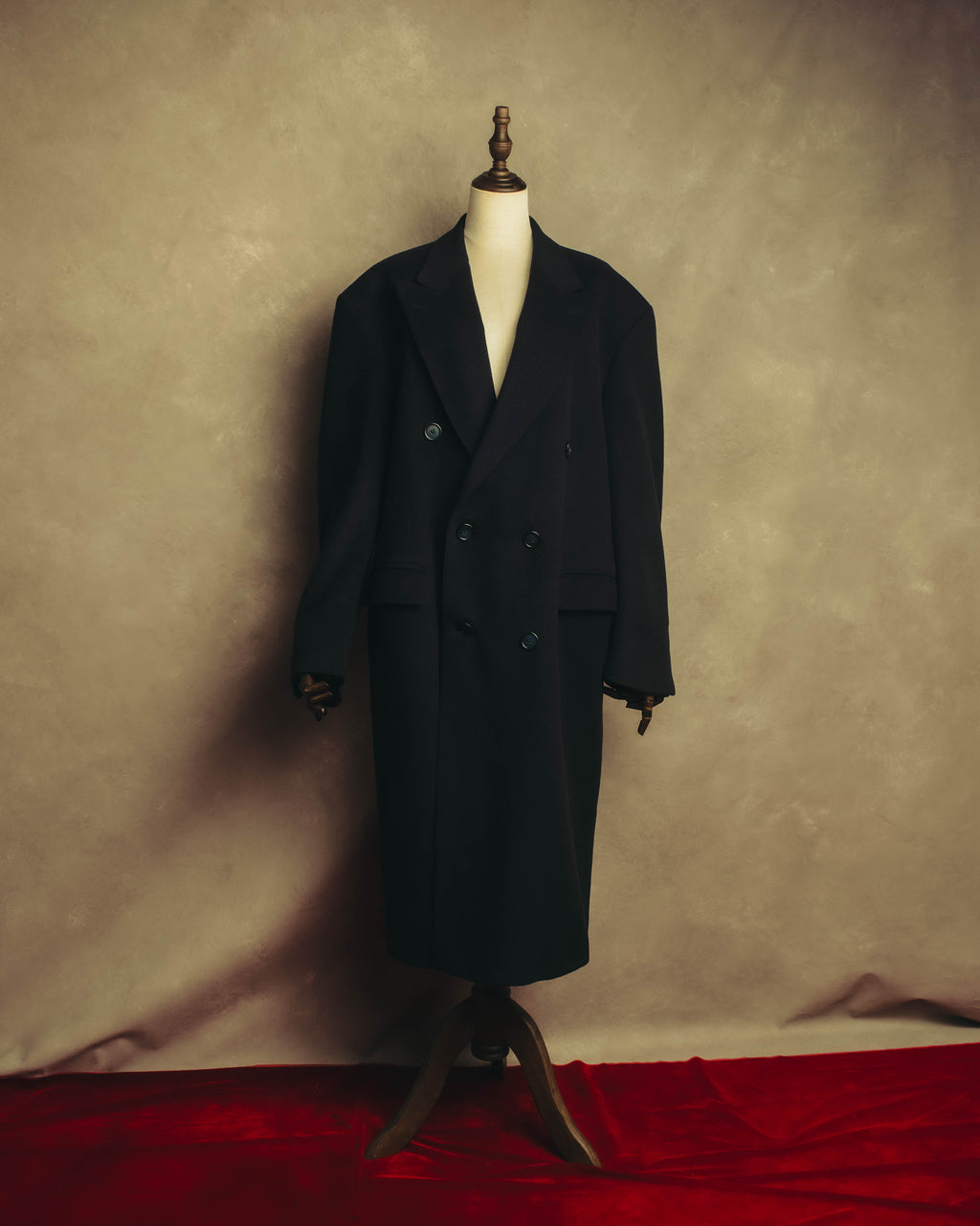 “Burberrys” 80’s-90’s Oversized double-breasted cashmere chester coat