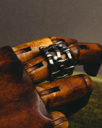 "Jean Paul Gaultier" 90's-00's Sculptural lattice silver ring