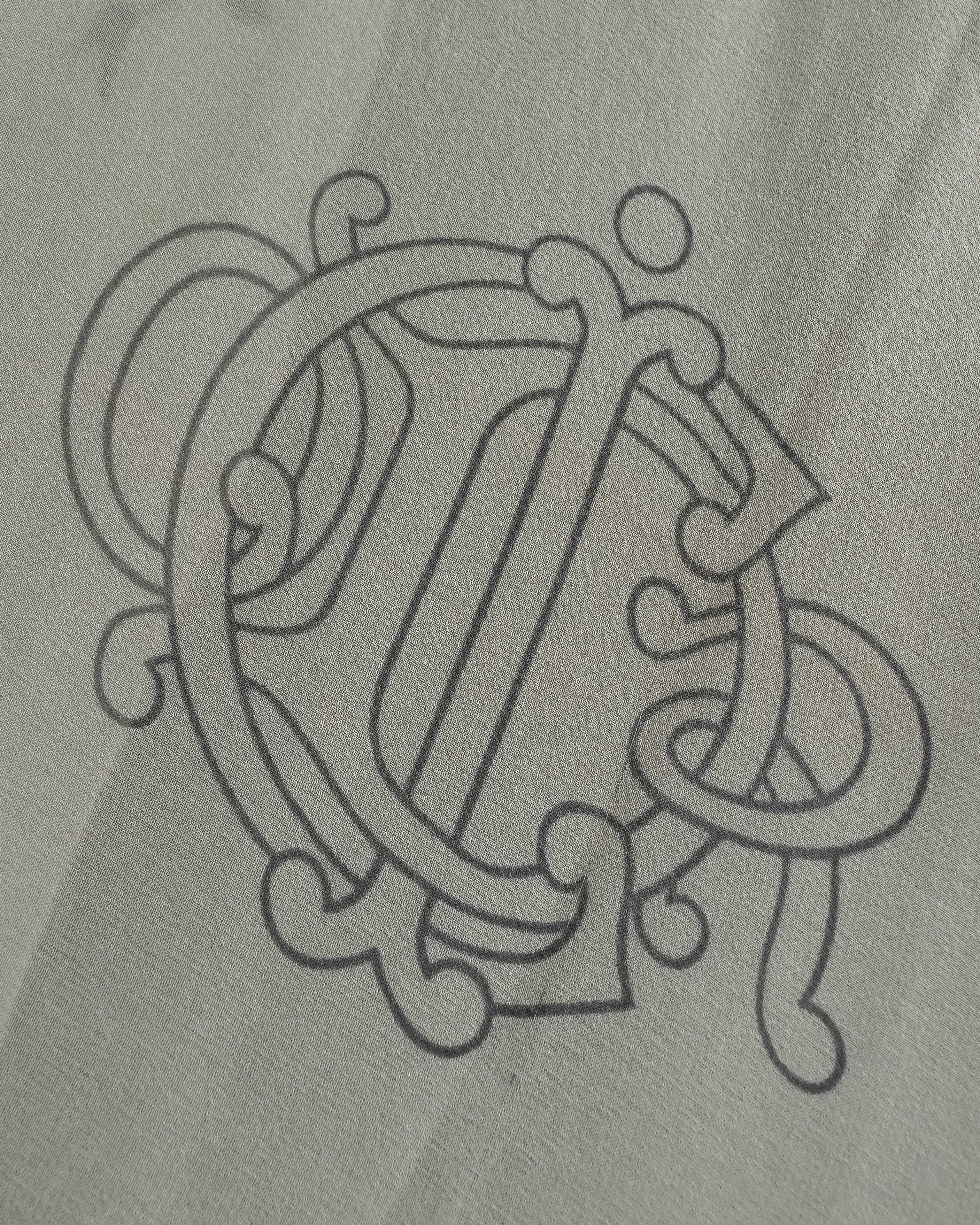 "Christian Dior" Wreath floral design silk scarf