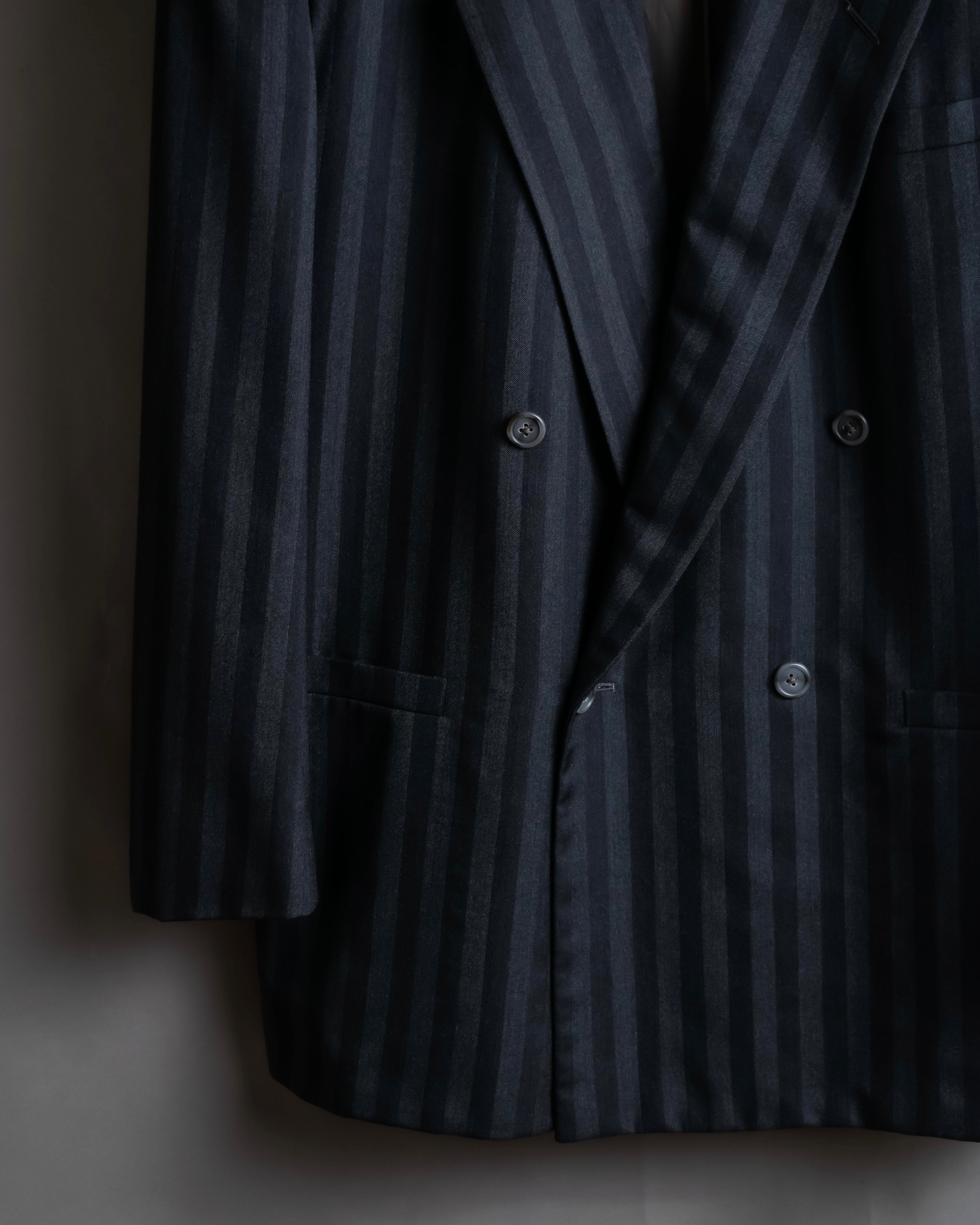 "GIANNI VERSACE" Striped classical tailored jacket