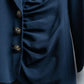 "Christian Dior" Asymmetrical gathered design tailored jacket