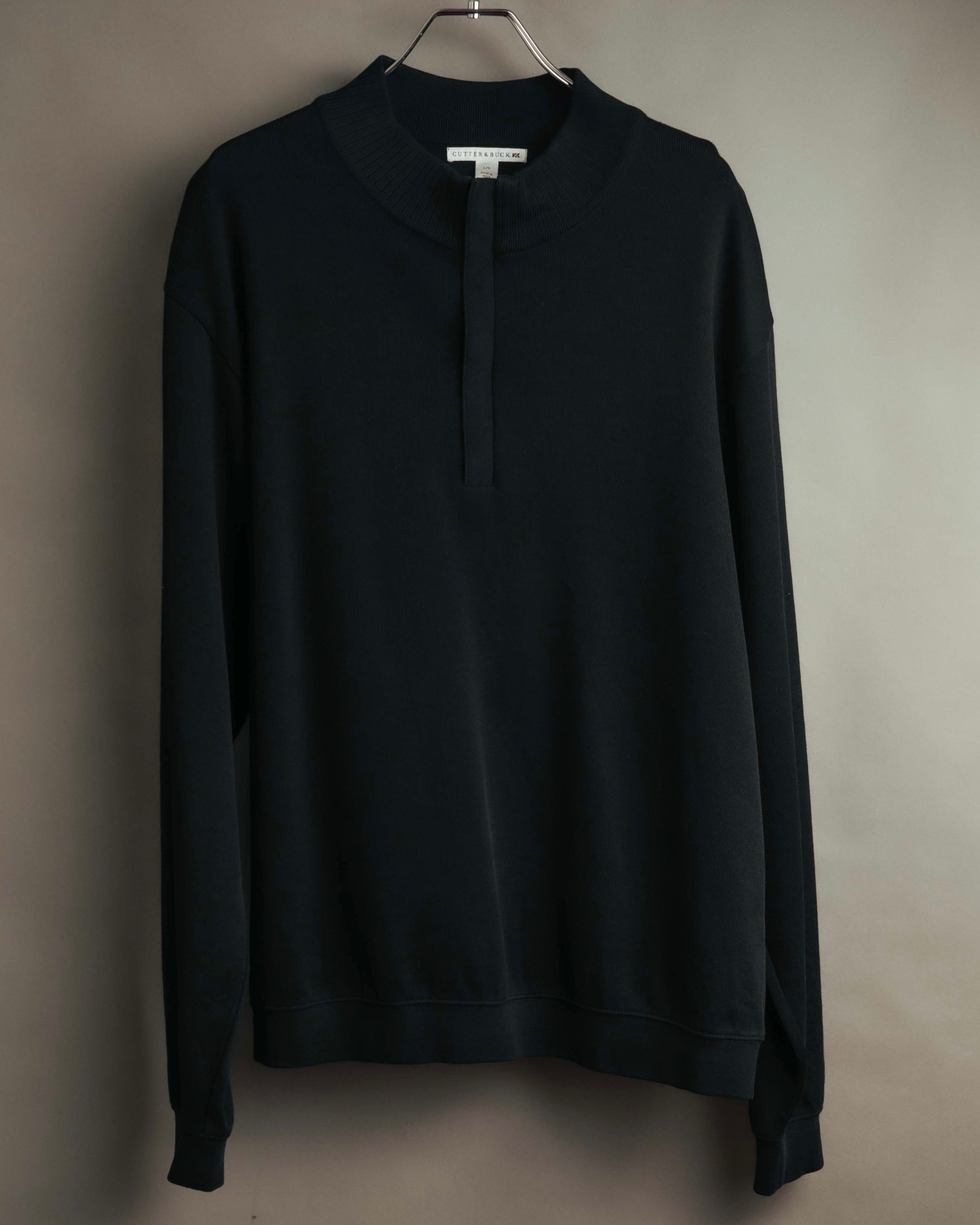 -MOOD Vintage Collections- 00’s Minimal black supima cotton knit