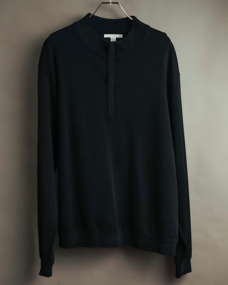 -MOOD Vintage Collections- 00’s Minimal black supima cotton knit