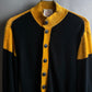 "Vivienne Westwood" Two-tone ribbed switching cardigan