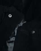 "GIORGIO ARMANI" Large collar draped lamb leather jacket