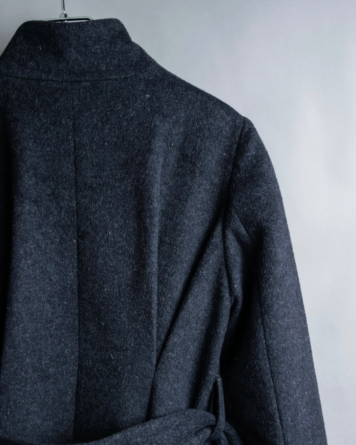 “RUIRUE BOUTIQUE” Shawl collar flare silhouette coat