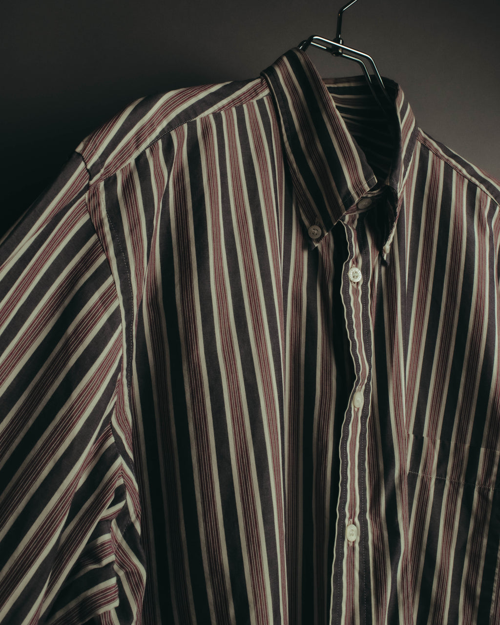 "GUCCI" 90's-00's Striped cotton button-down shirt